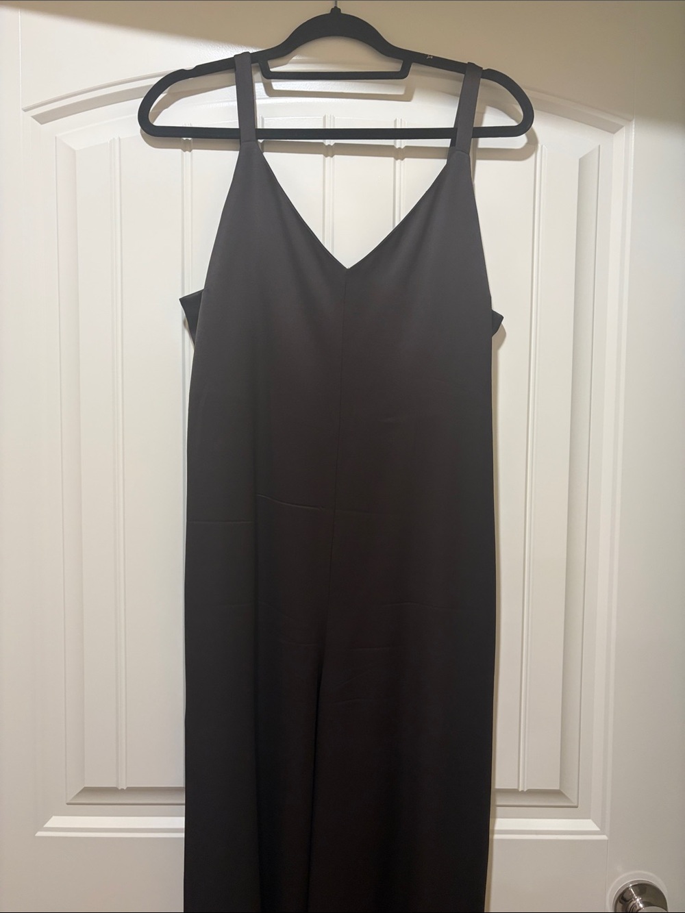 Banana Republic Black V-Neck Wide-Leg Jumpsuit